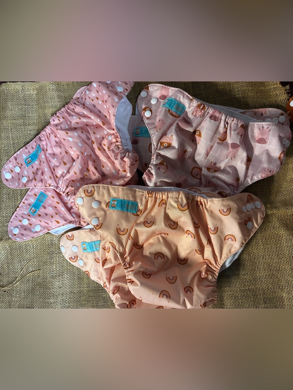 Cloth Diapers - 14 cloth diapers and 12 inserts - Picture 7 of 14